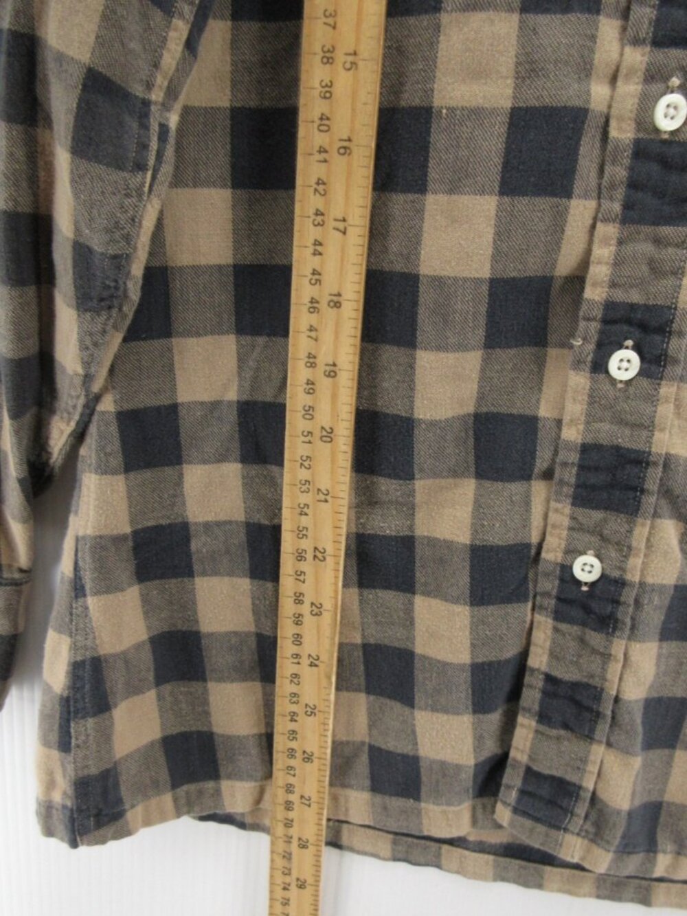 Vintage Saks Fifth Avenue Shirt Small Flannel Buffalo Plaid Heritage View 4
